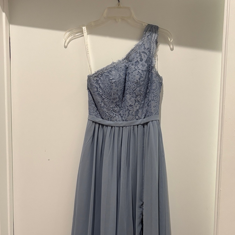 Azazie One-Shoulder Lace/tulle bridesmaid dress